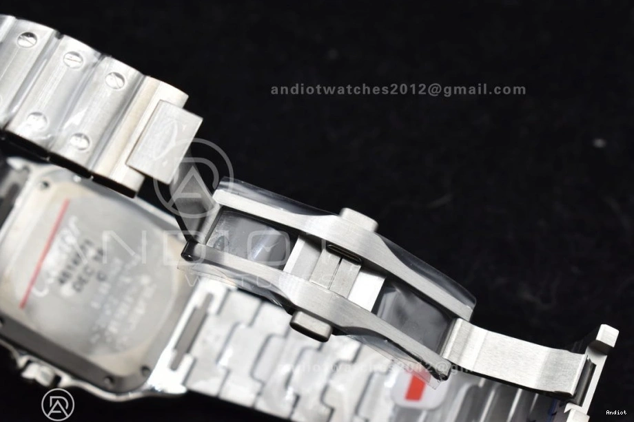 35mm SS Edition MIYOTA Best Cartier V2 Santos Bracelet SmartLinks BVF 9015 SS de White on 1:1 Dial 0109